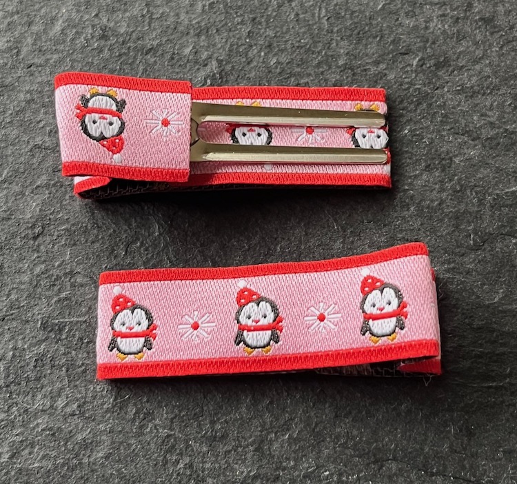 Wowzers Designer Clips - Pinguine Rot - 1 Paar 