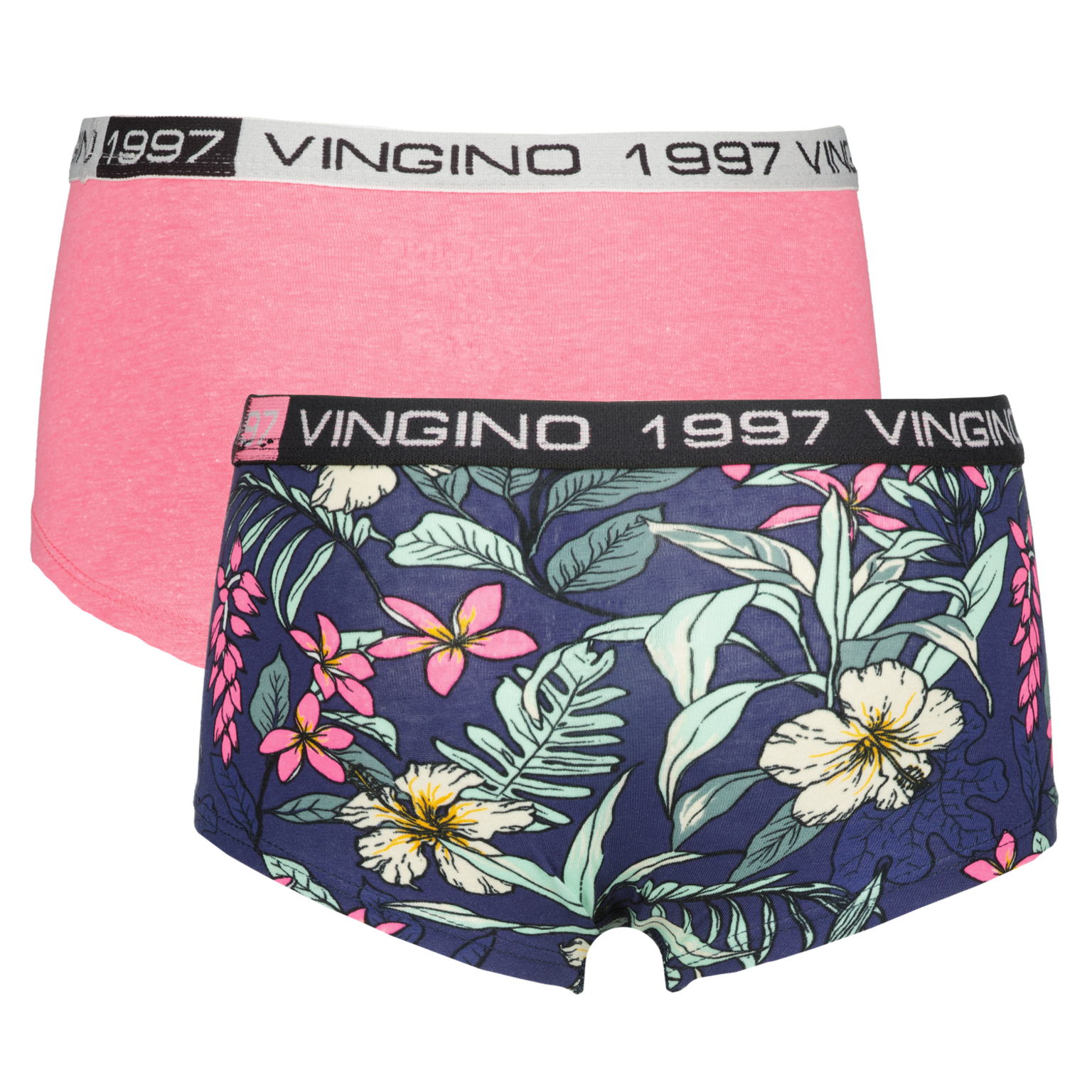 Vingino Unterwäsche 2er Set - NEON FLOWER Pink Glo