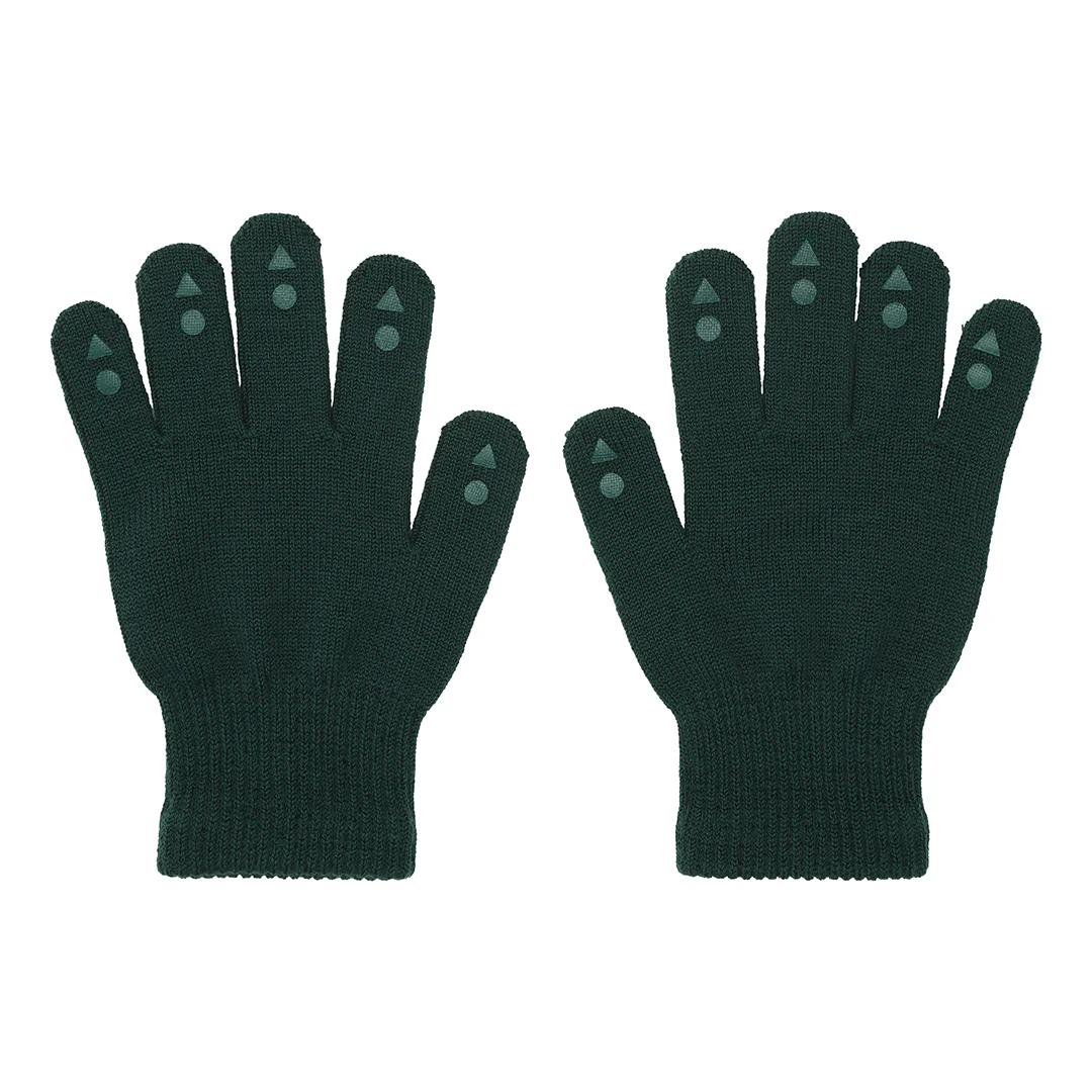 GoBabyGo Fingerhandschuhe Merinowolle - Forrest Green - Grün GoBabyGo Fingerhandschuhe Merinowolle - Forrest Green - Grün