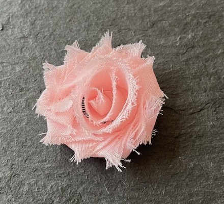 Wowzers Petit Shabby Chic Stoffblume - Zartrosa - 3 Blumen 