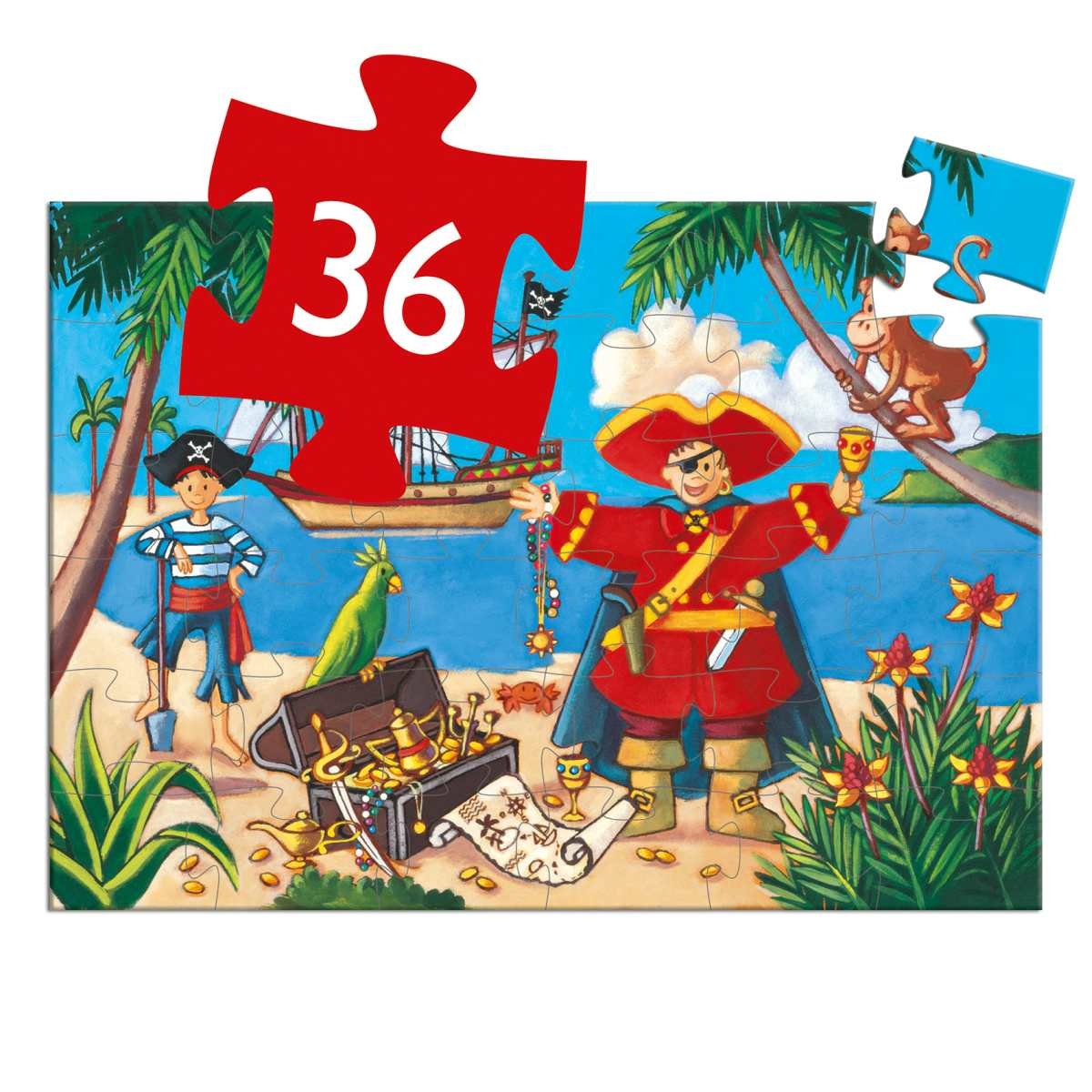 Djeco Puzzle Pirat- 36 Teile
