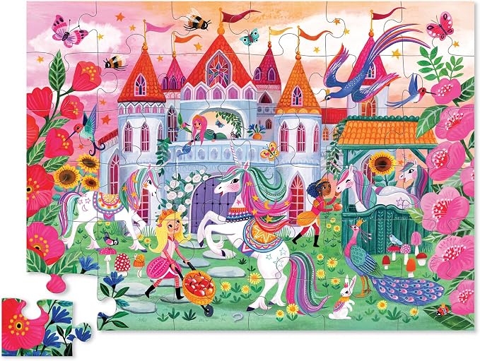 Crocodile Creek Maxi Puzzle - Unicorn Castle - Einhornschloss - 36 Teile 