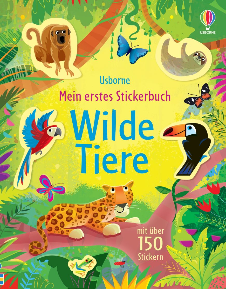 9781789417418_cover_image Usborne Mein erstes Stickerbuch - Wilde Tiere