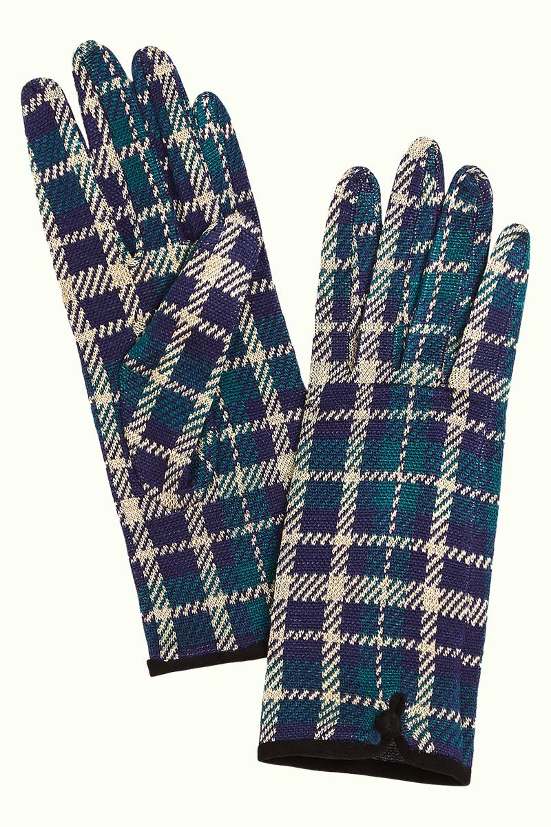 06373-433_5 King Louie Strickhandschuh Zeppelin in Peacoat Blue - Blau & Petrol