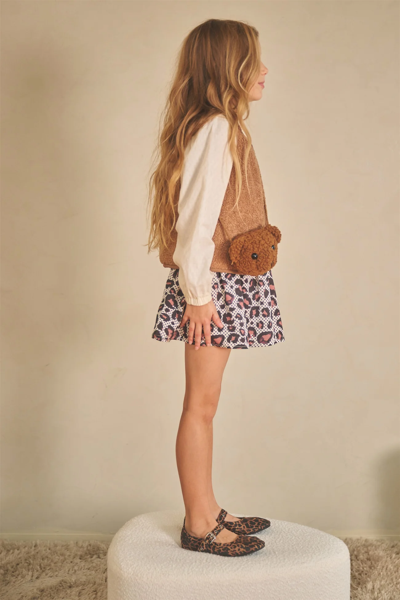 NONO Tirzy Poplin Blouse in Pearled Ivory Creme