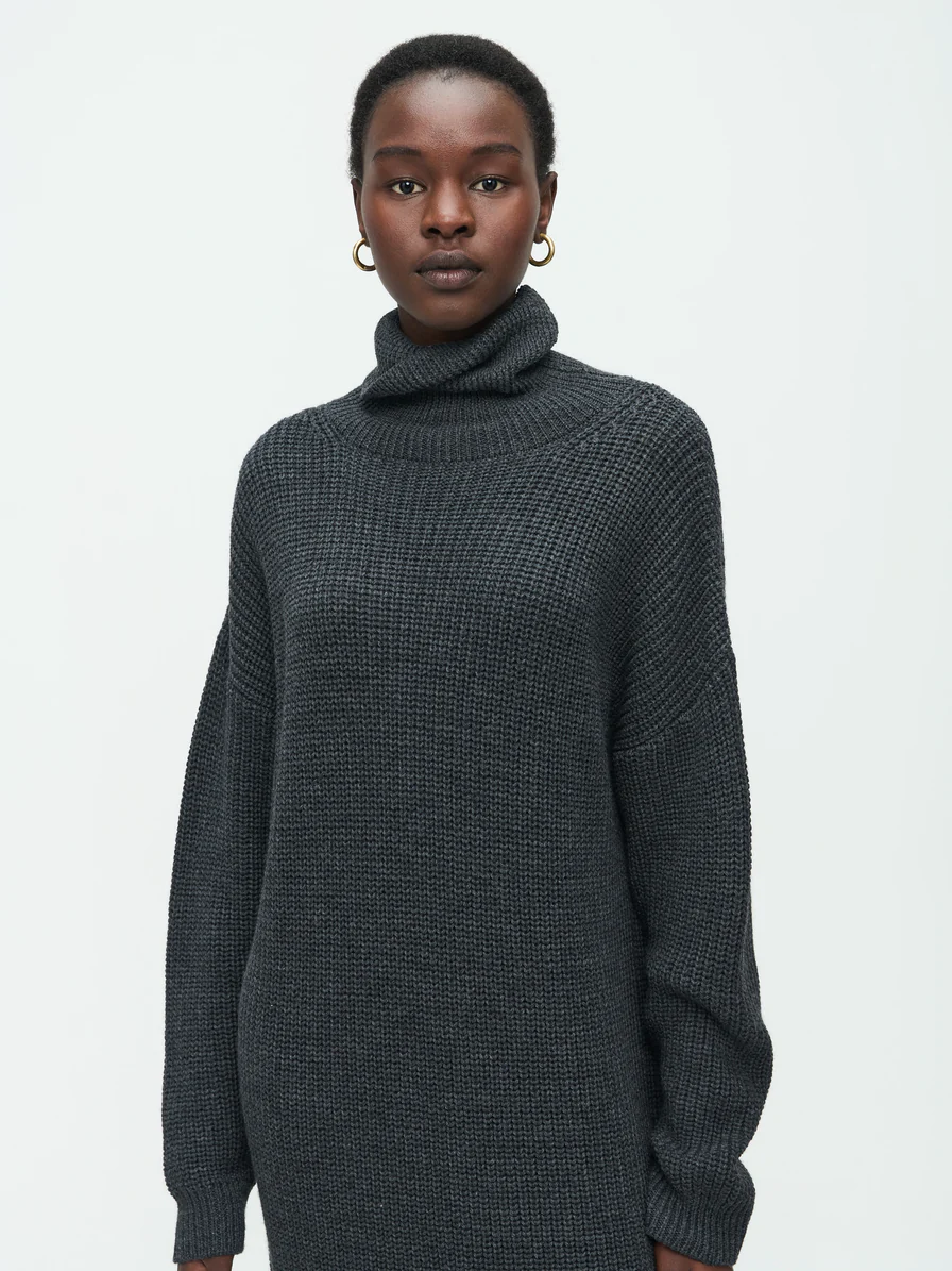 Jane Luschka langer Tunika-Pullover - Grau - SALE Jane Luschka langer Tunika-Pullover - Grau - SALE