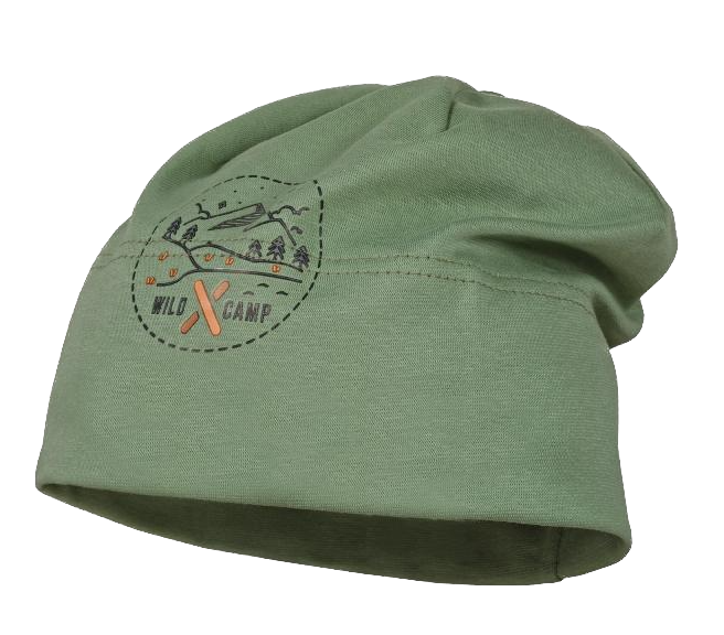 Maximo Jersey Beanie in Oliv mit UV Schutz 50 - Berge - Wild Camp