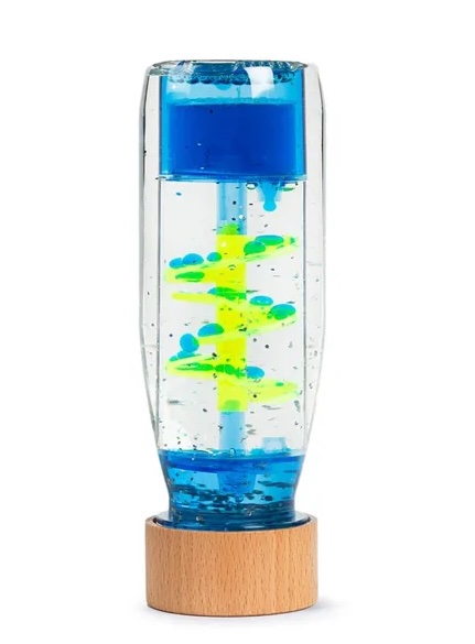 Petit Boum Sensorische Flasche Move für Magic Lamp - Spiral Blue - Lava 