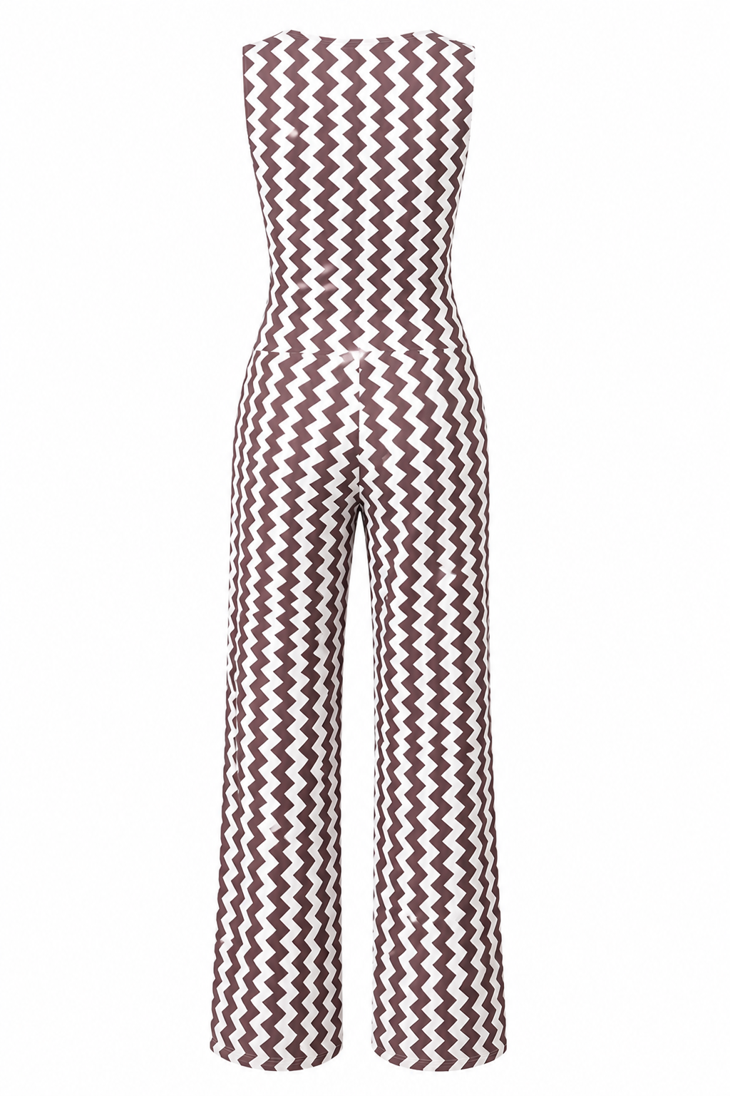 Marivie Summertime! Jumpsuit - Zigzag Braun
