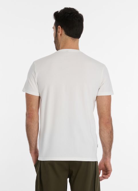 Ragwear Endrew Herren T-shirt in Weiß mit Stickerei - Windsurfer Ragwear Endrew Herren T-shirt in Weiß mit Stickerei - Windsurfer