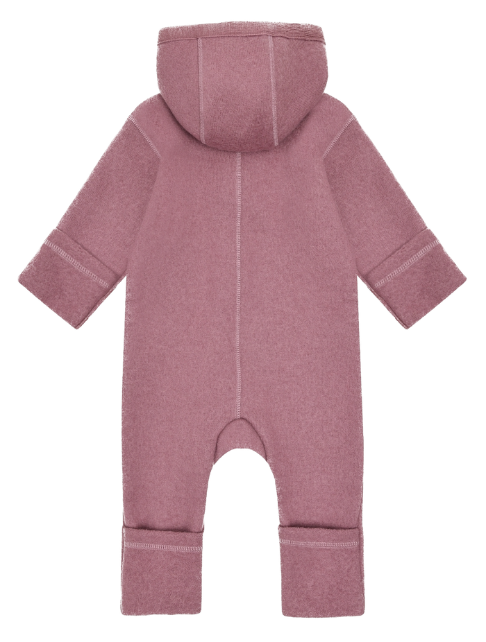 Hust & Claire Maddy WollWalkanzug mit Reißverschluss & Kapuze in Pale Mauve Rosa Hust & Claire Maddy WollWalkanzug mit Reißverschluss & Kapuze in Pale Mauve Rosa