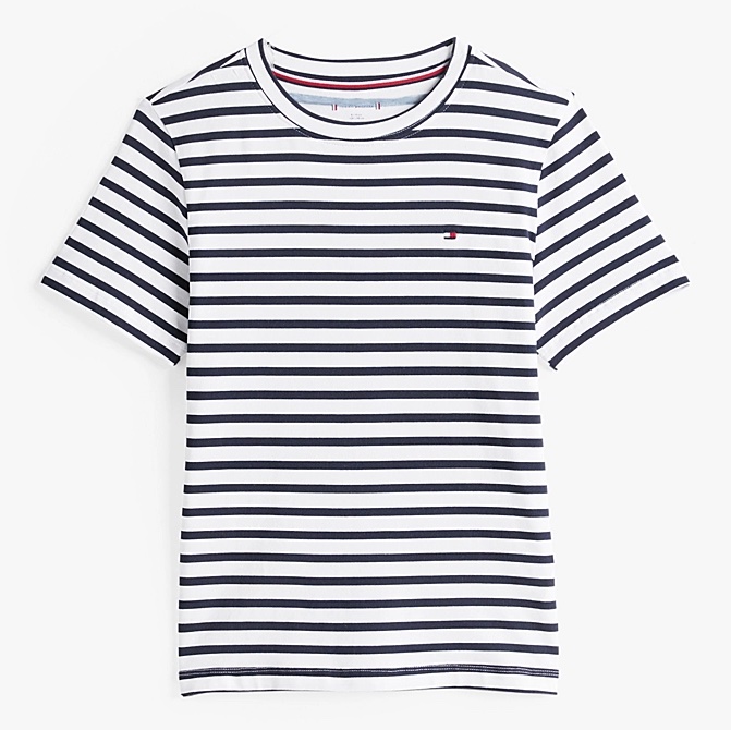 Tommy Hilfiger Signature Regular Fit Pyjama-Set Brenton Navy Weiß Gestreift