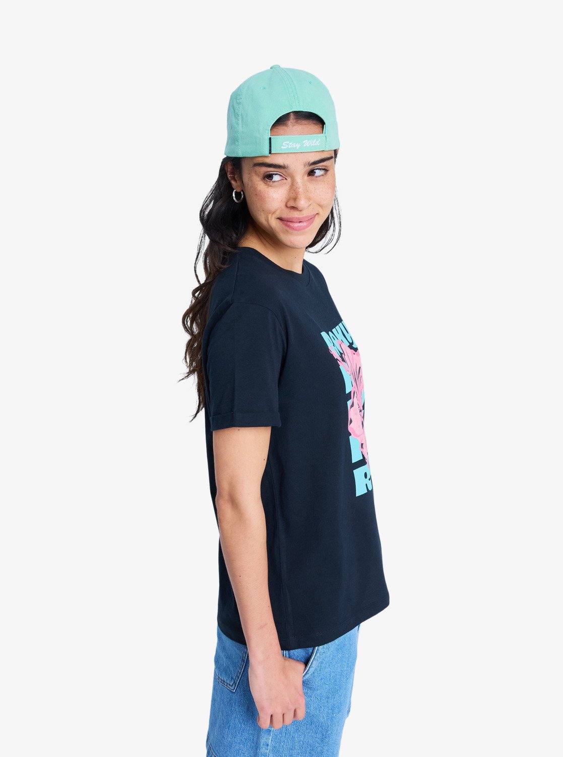 Roxy Oceanregular Poster - T-Shirt in Schwarz für Frauen - Hibiskus Roxy Oceanregular Poster - T-Shirt in Schwarz für Frauen - Hibiskus