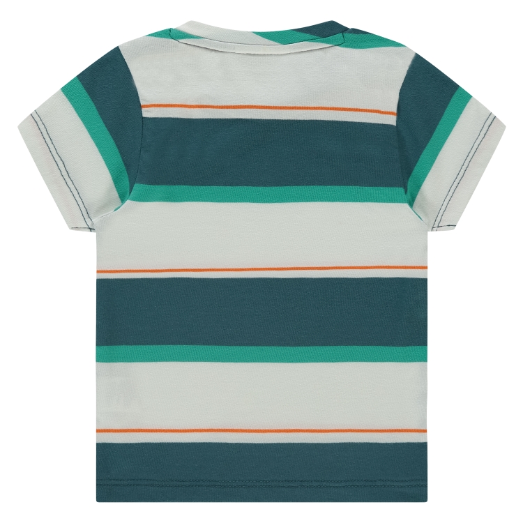 Babyface Baby Boy Kurzarm T-Shirt in Grün & Orange Gestreift - SALE Babyface Baby Boy Kurzarm T-Shirt in Grün & Orange Gestreift - SALE