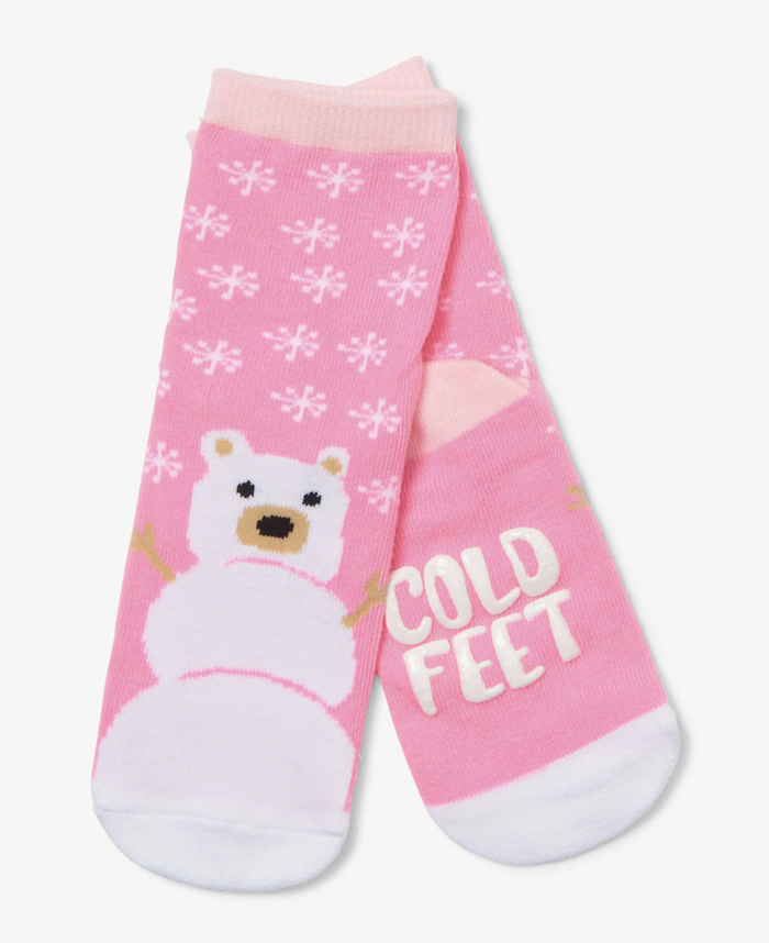 Bildschirm-foto-2023-10-12-um-13-13-18 Little Blue House Kinder Socken in Rosa - Cold Feet - Schneebär