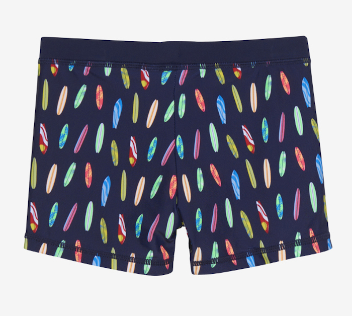 720135_7721_B Color Kids Badeshort in Navy Blau mit Bunten Surfbretter