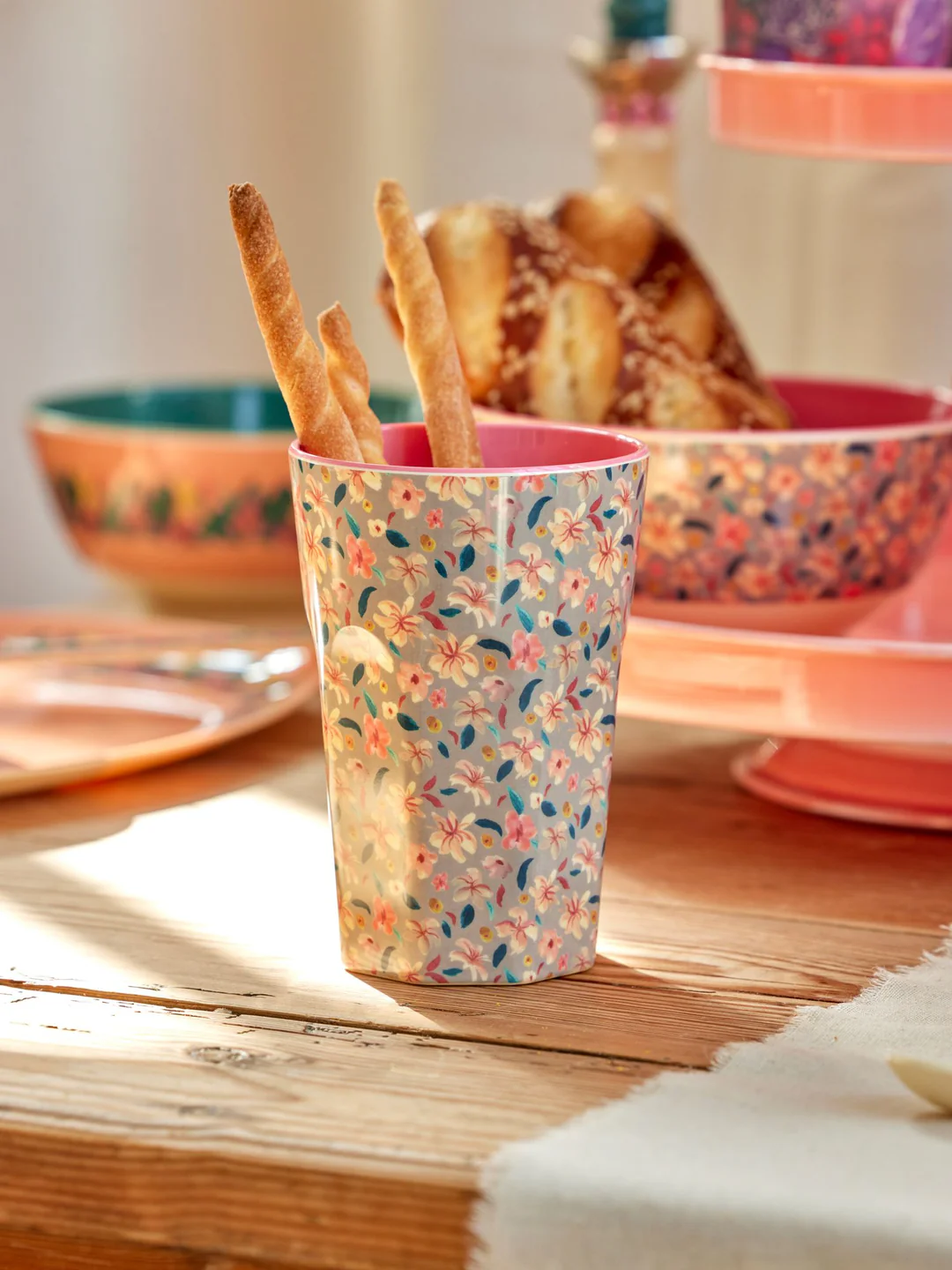 RICE Hoch Tall Becher Groß - Sandy Blumen RICE Hoch Tall Becher Groß - Sandy Blumen
