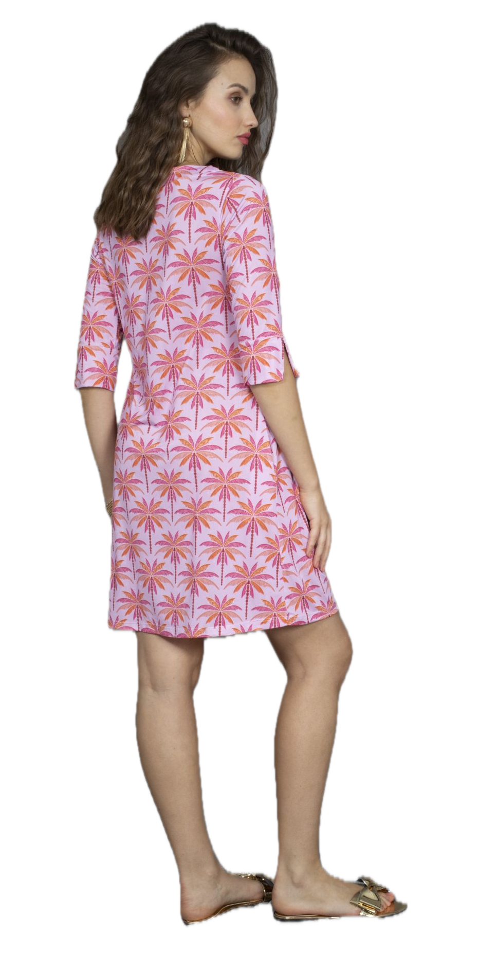 Marivie Happy! in Palms Rosé - Palmenprint Marivie Happy! in Palms Rosé - Palmenprint