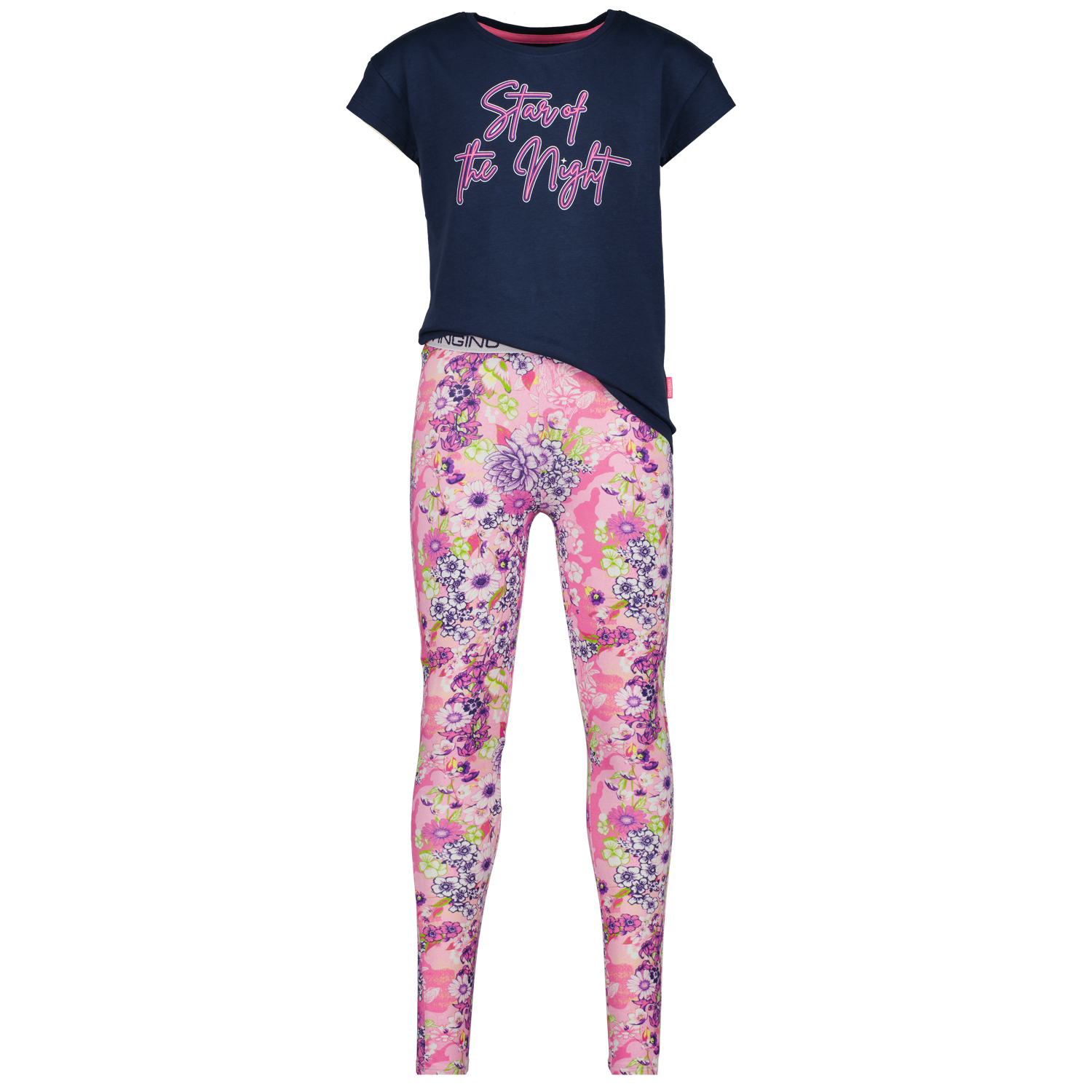 SS22KGN72402_WENDY_Dark-Blue_FRONT Vingino Pyjama - WENDY - Star of the Night in Blau - SALE