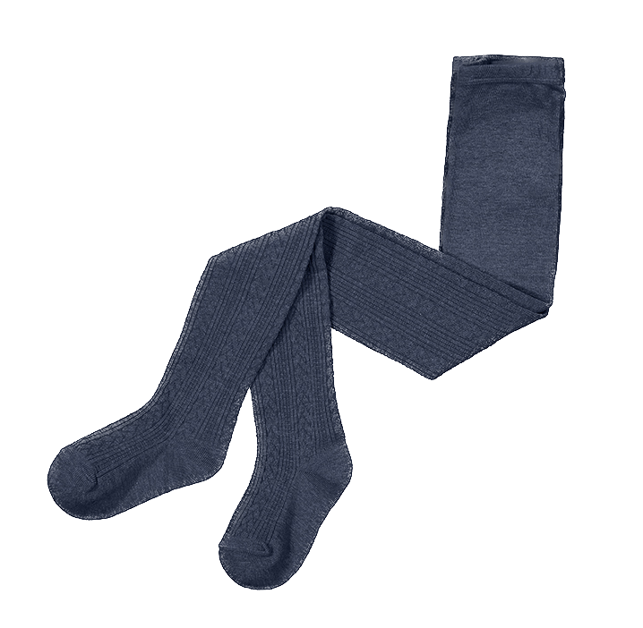 Mayoral Strumpfhose mit Zopfmuster & Bio-Baumwolle in Navy Blau Mayoral Strumpfhose mit Zopfmuster & Bio-Baumwolle in Navy Blau