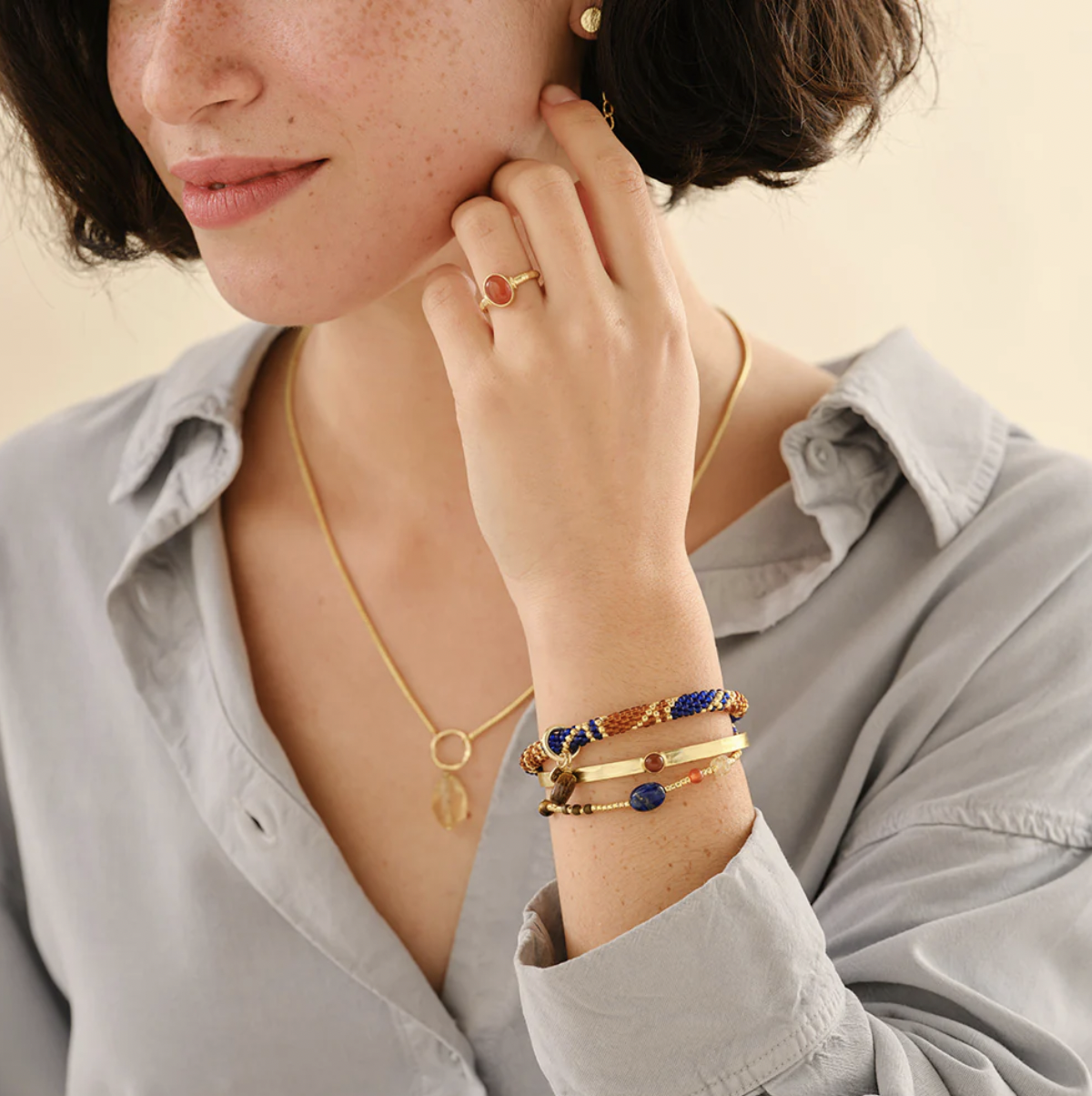 A Beautiful Story Amuse Lapislazuli Armband A Beautiful Story Amuse Lapislazuli Armband