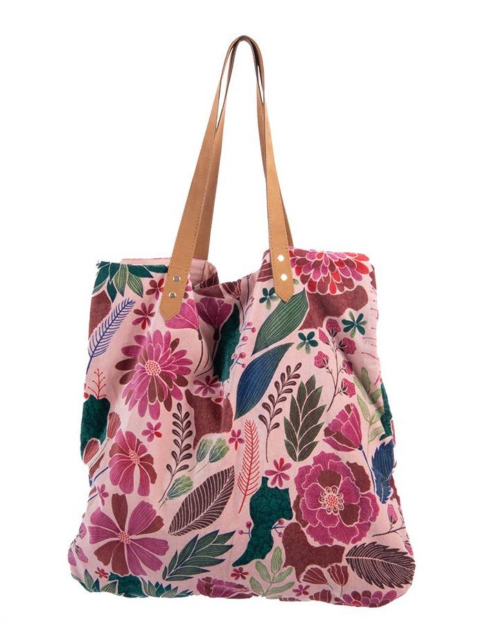 Imbarro Samt Shopper Tasche Maye in Pink Imbarro Samt Shopper Tasche Maye in Pink