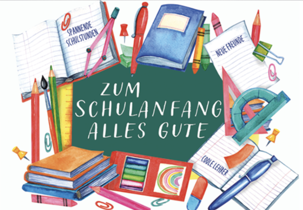 Edition Gollong Grußkarte - Zum Schulanfang alles gute