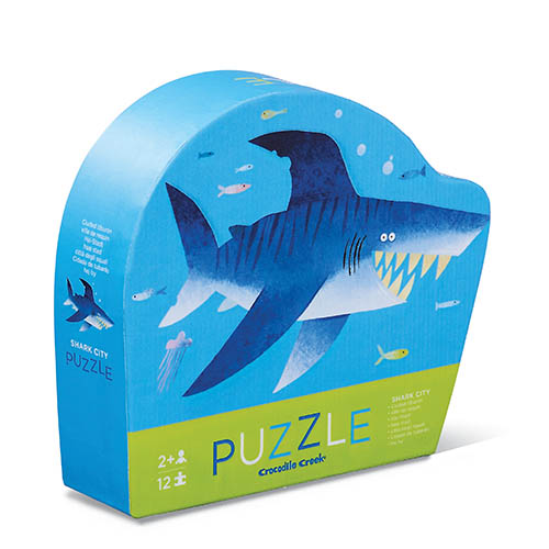 Crocodile Creek Mini Puzzle - Shark - Haifisch - 12 Teile