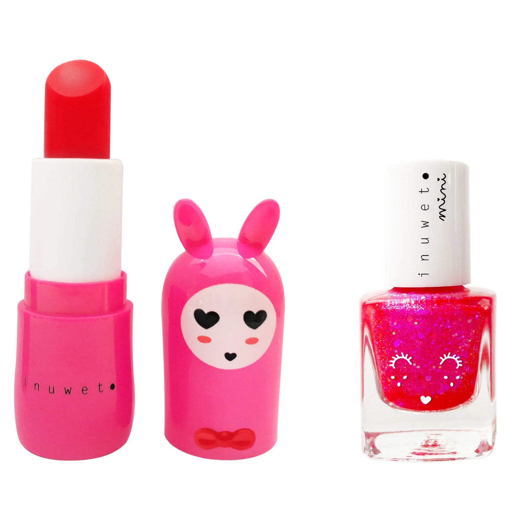 Inuwet Duo Geschenk Set - Lipbalm & Nagellack - Fuchsia Pink Erdbeere Inuwet Duo Geschenk Set - Lipbalm & Nagellack - Fuchsia Pink Erdbeere