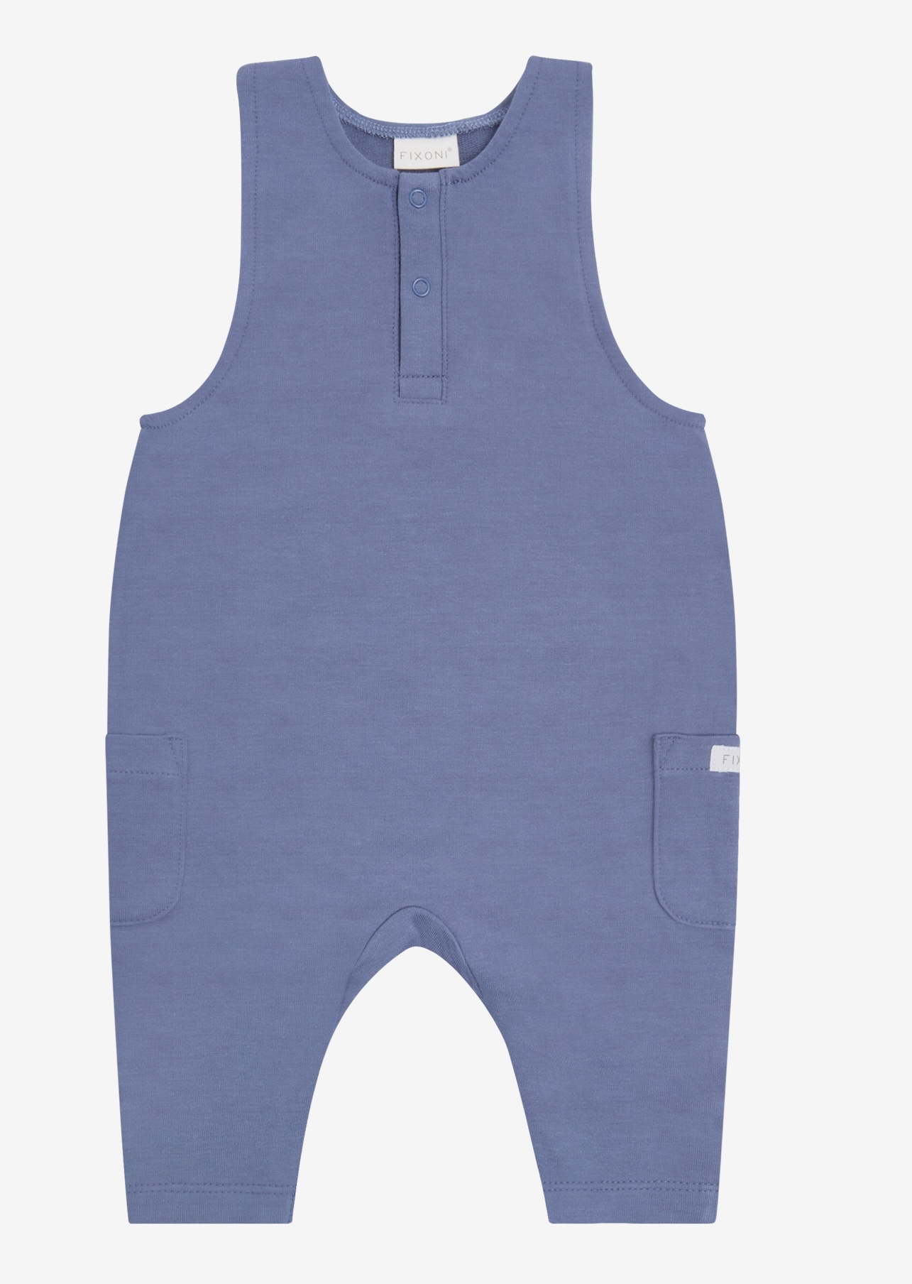 FIXONI Overall Set aus Sweat in Blau & Body in mit Waschbären