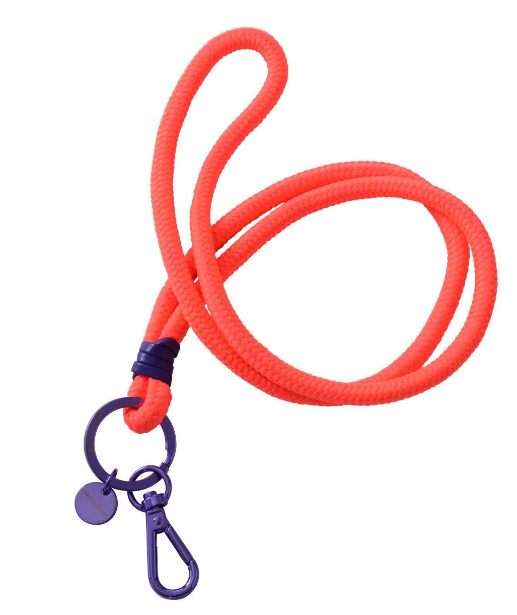 The Gift Company Langyard Schlüsselanhänger - Metropolitan Neon Orange & Lila mit Karabiner The Gift Company Langyard Schlüsselanhänger - Metropolitan Neon Orange & Lila mit Karabiner