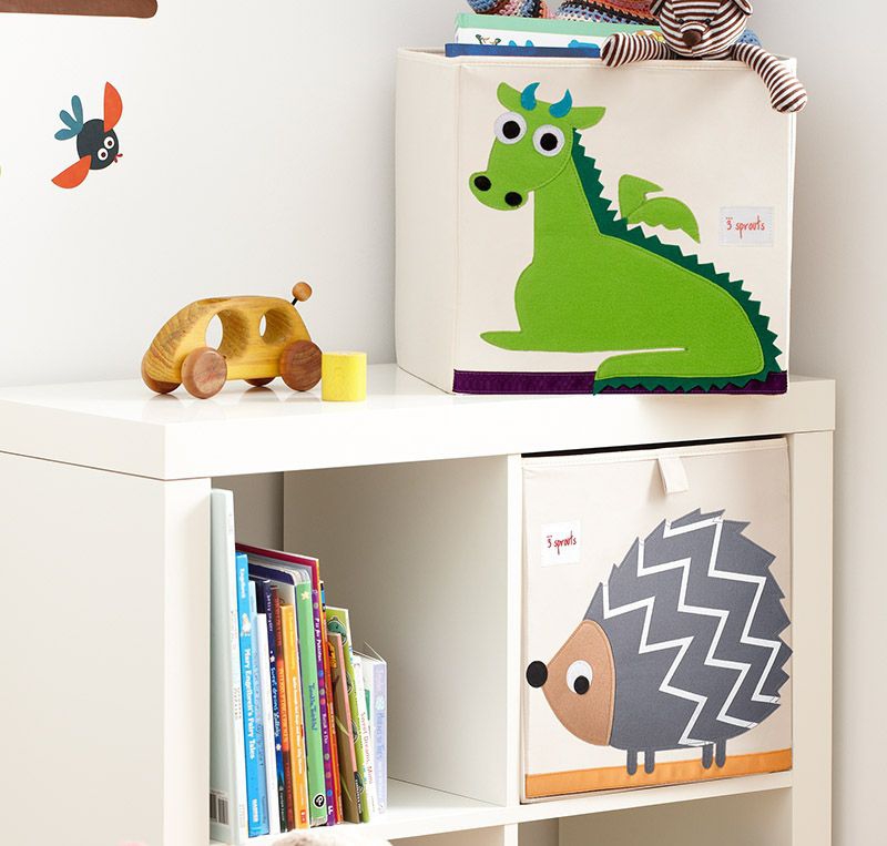 image_107-002-002_2 3 Sprouts Aufbewahrungskorb Spielzeug - Drache