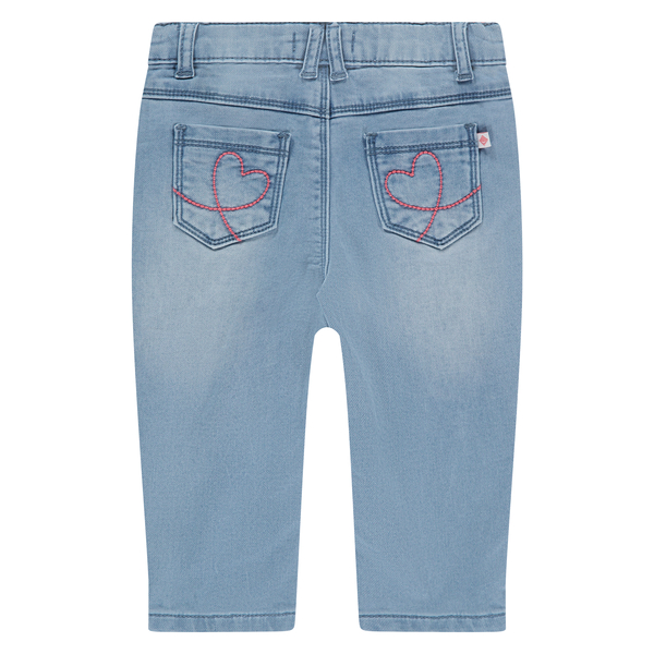 Babyface Mädchen Jeanshose Babyjeans in Medium Blau mit Stickerei - Schleife Babyface Mädchen Jeanshose Babyjeans in Medium Blau mit Stickerei - Schleife