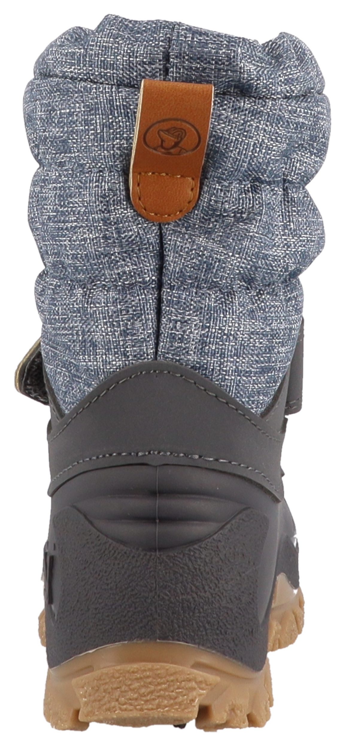 Lurchi FINN Kinder Schneestiefel mit Futter und Gummisohle - Denim/Jeansblau 