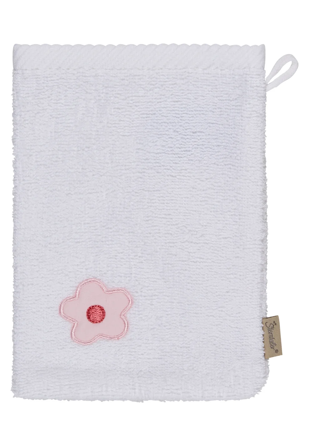 Sterntaler Waschlappen Set BÄR Betty - Weiß und Rosa