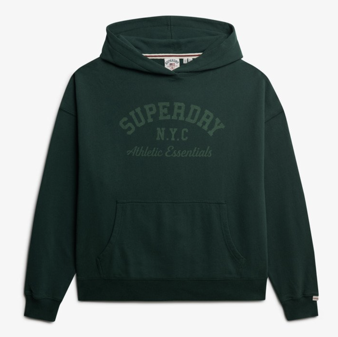 Superdry Damen Relaxed Kapuzenpullover in Grün