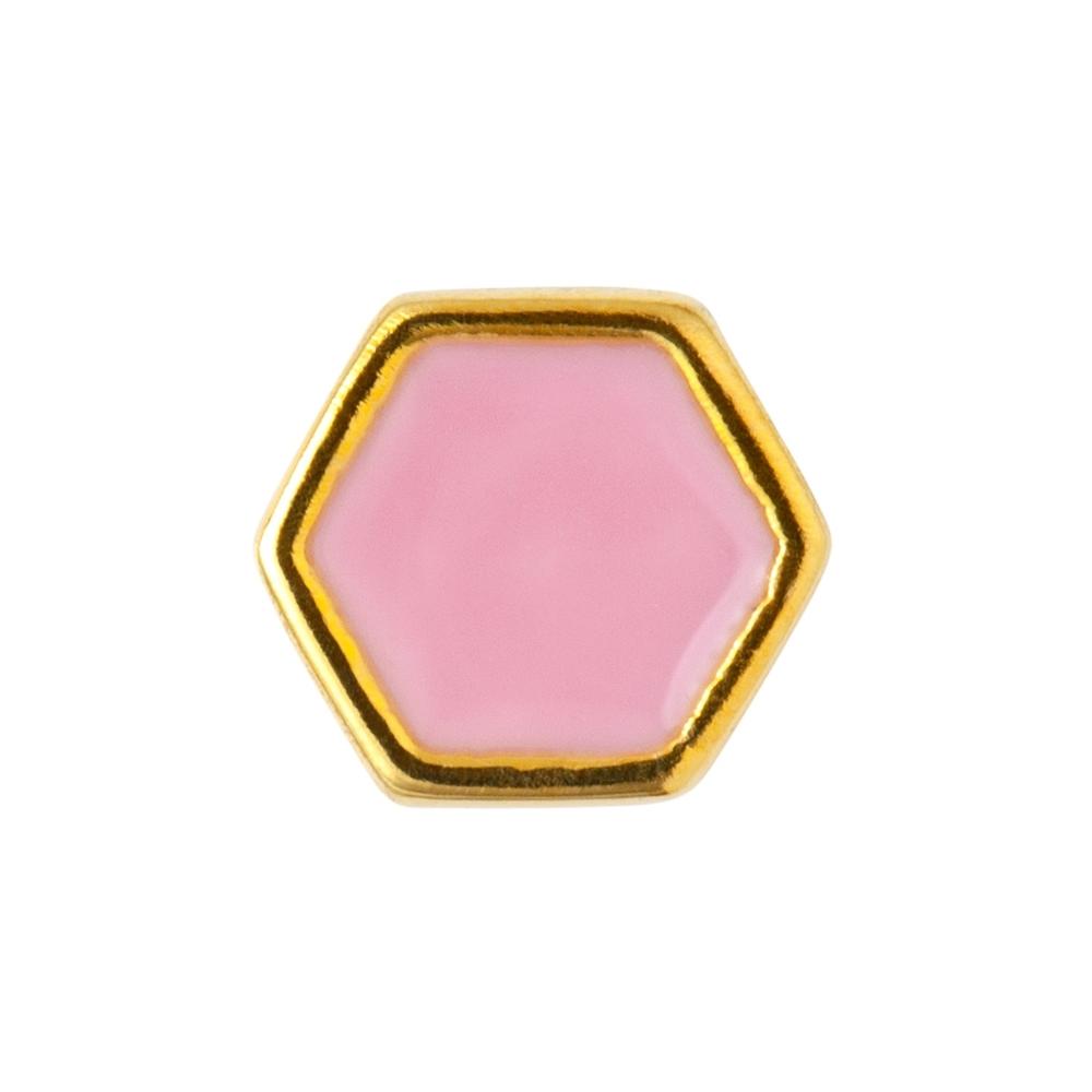 LuLu Honey - Ohrring Vergoldet mit Emaille in Pink