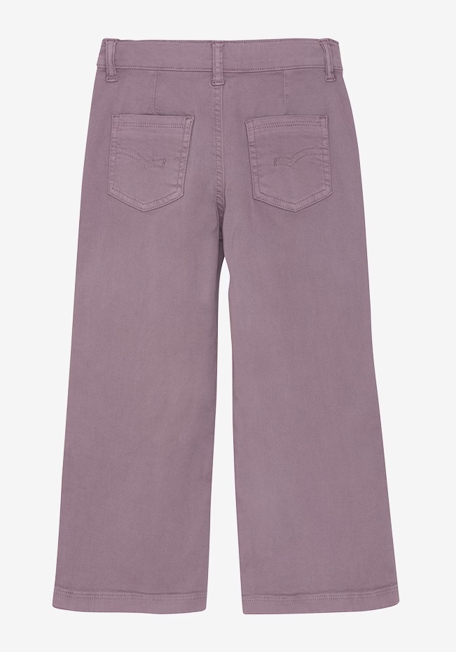 Minymo Wide Leg Chino in Elderberry Dusty Flieder - SALE