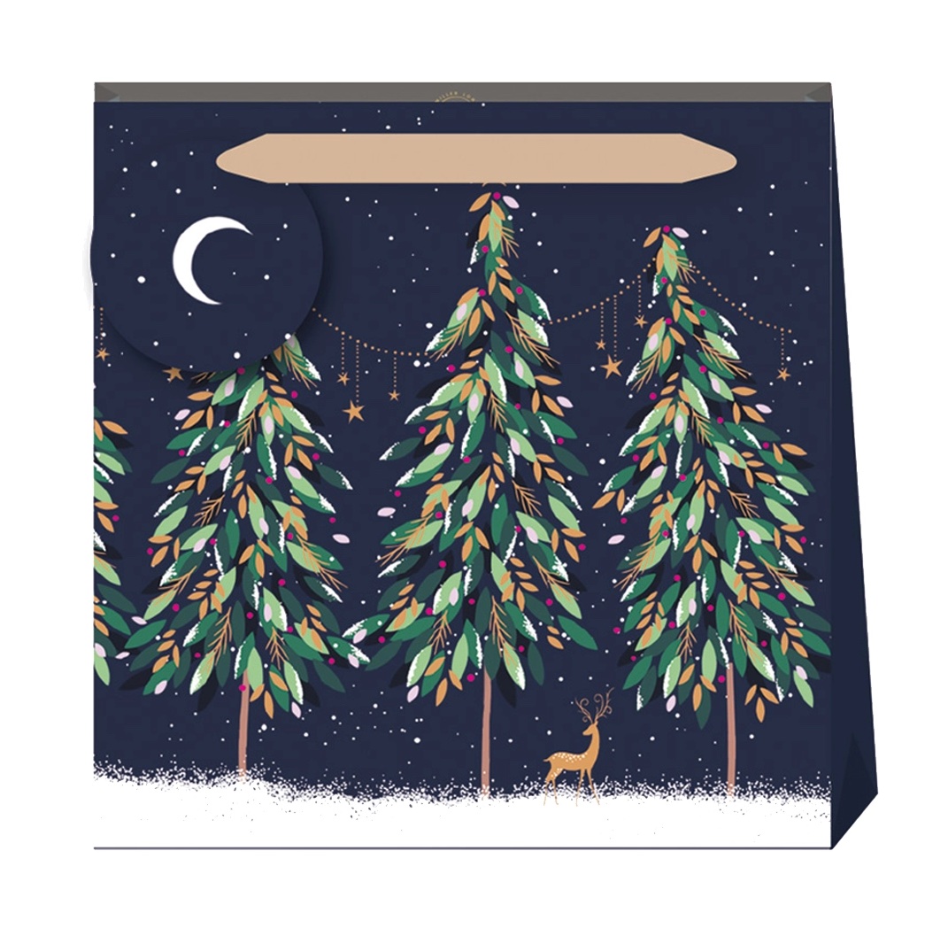 chic mic Geschenktüte M - Reh bei Mitternacht - MIdnight Deer