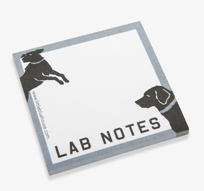 PT0DOLA003 Little Blue House - Labrador Hund - Lab Notes Sticky Notes