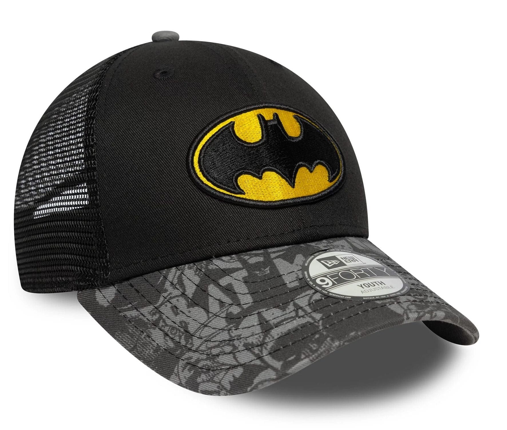 New Era Cap Youth Jugend DC 9FORTY Trucker Cap Batman in Schwarz