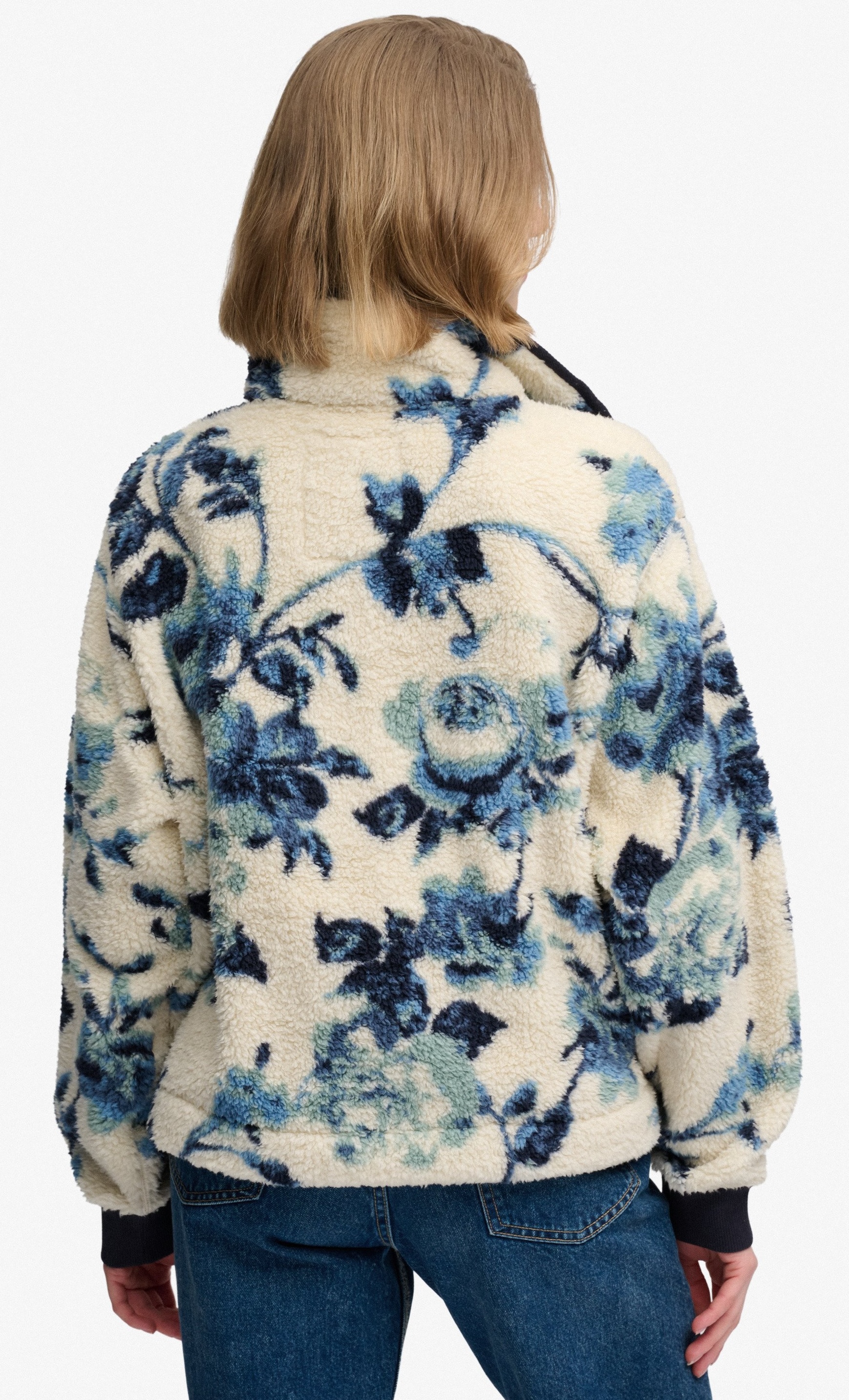 Superdry Damen Superweiche bedruckter Teddyfleece