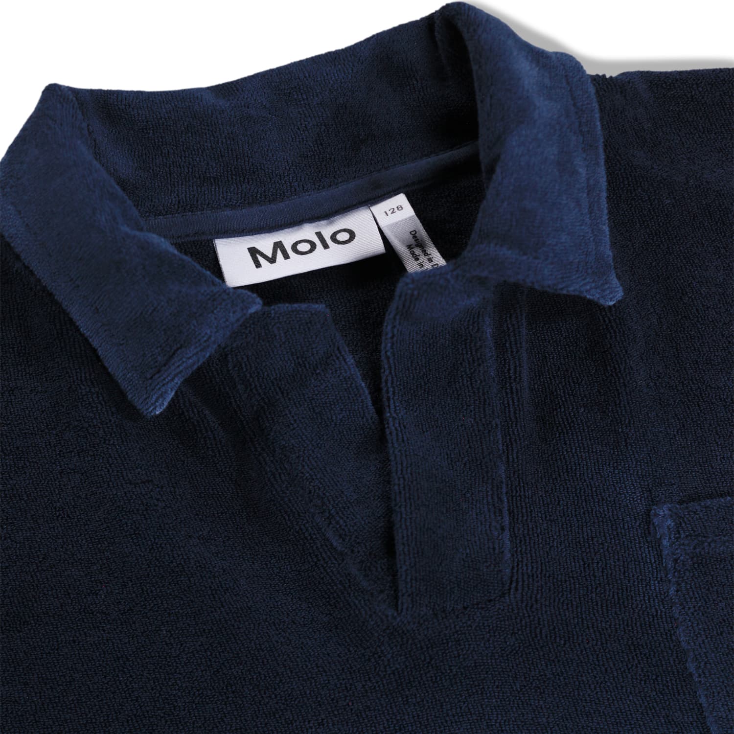 Molo Randal Kurzarm Bio-Baumwollfrottee Polo Shirt - Farbverlauf Blau