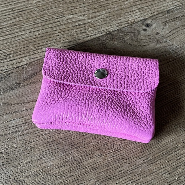 IMG_3839 BFF Soft Leder Geldbeutel in Bubble Gum Pink - Klein