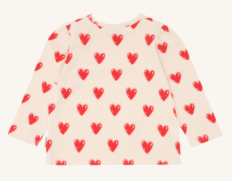 Hust & Claire Alma Langarm Shirt Spring Love - Herzen Allover