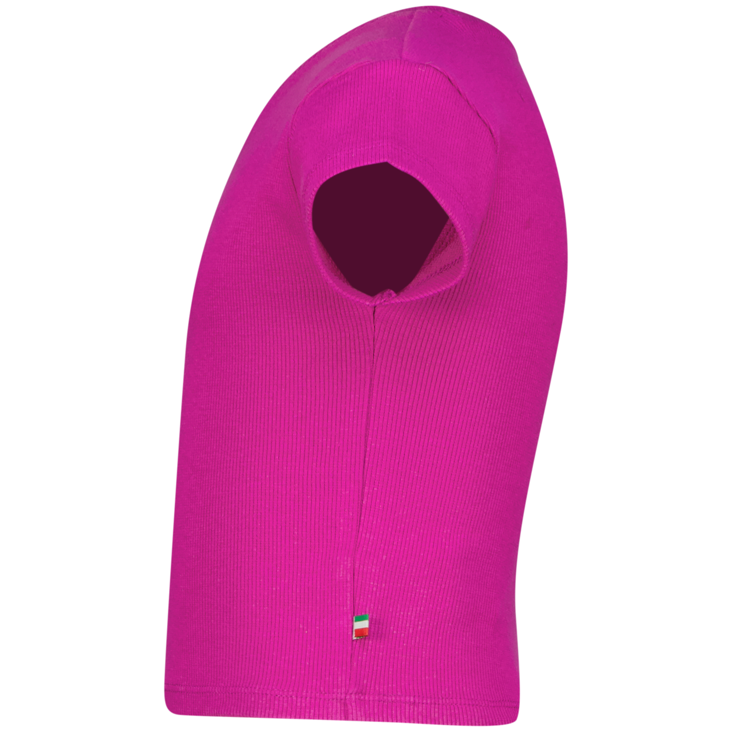 Vingino Crop Top Feinripp in Aster Pink - Pink/Lila mit Stickerei - SALE