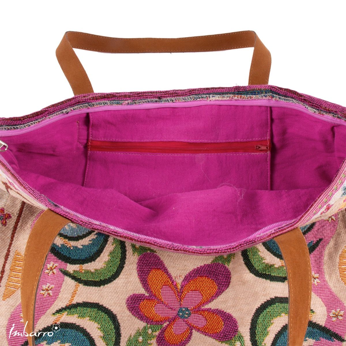 Imbarro Shopper Tasche mit Palmen 