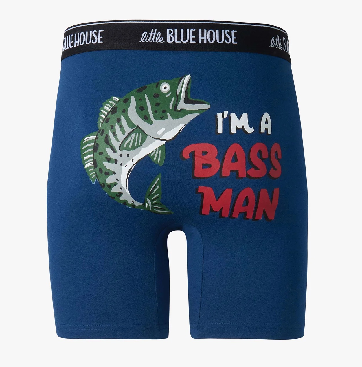 Little Blue House Boxer Brief Unterhose für Angler - Bass Man Little Blue House Boxer Brief Unterhose für Angler - Bass Man