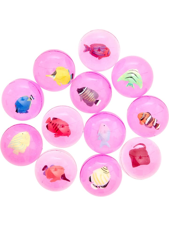 RICE-FLUMMI-BLUE-FLAMINGO-FASHION RICE Flummi Bälle mit Tiere drinnen - Sortiert