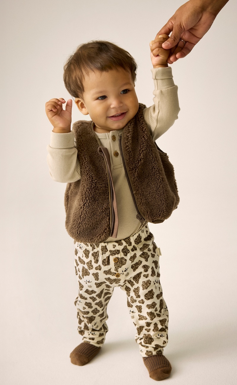 Minymo Teddy Weste in Schokobraun Minymo Teddy Weste in Schokobraun